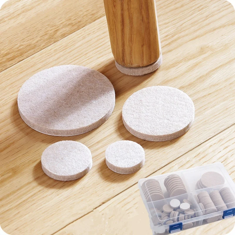 

100Pcs Self adhesive Furniture Leg Feet Rug Felt Pads anti Slip Mat Bumper Damper for Chair Table Protector Hardware