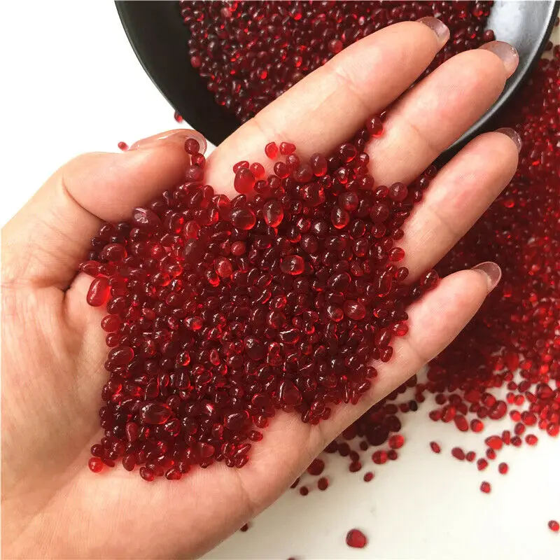 Wholesale50g25mmK5RedGlassGravelGlazeStoneRockPolished