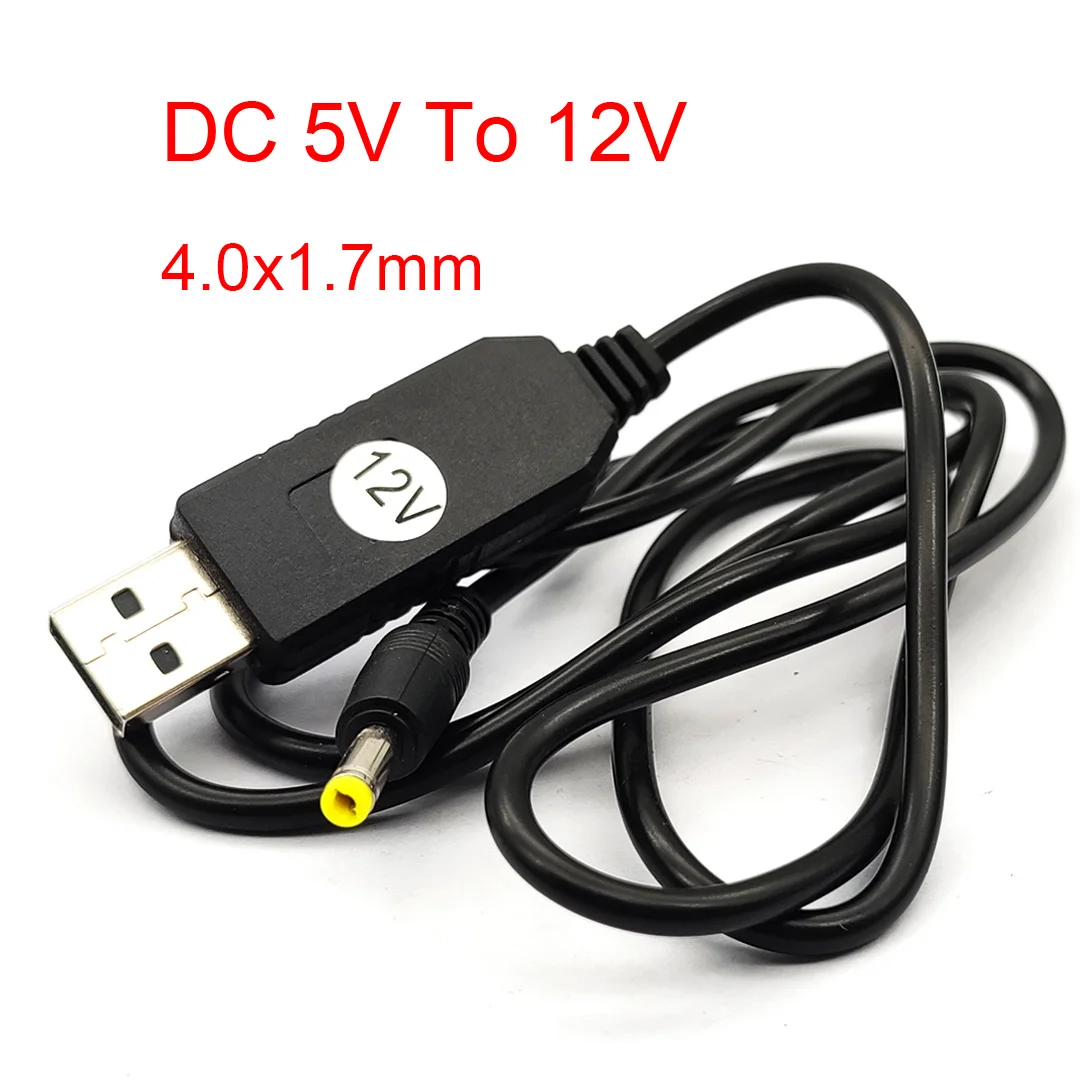 USB Power Boost Line DC 5V To 12V 9V Step UP Module USB Converter Adapter Cable 1.7x4.0mm 2,1x5.5mm Plug usb charging cable