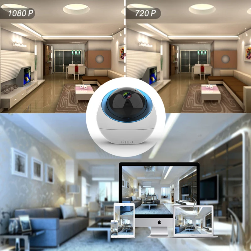 

1080P HD Cloud Dome IP Camera Wireless WiFi Security Camera Surveillance CCTV Auto Tracking Mini Camera Video Recorder Probe