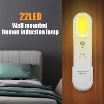 

22LED Motion Sensor Night Light 3 Modes Bedroom Wall Hanging Table Lamp Support Dropshipping