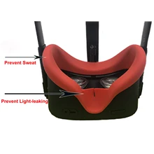 Мягкая силиконовая маска для глаз с защитой от пота, унисекс, светильник с защитой от утечки, защита для глаз, подарок для Oculus Quest Pad