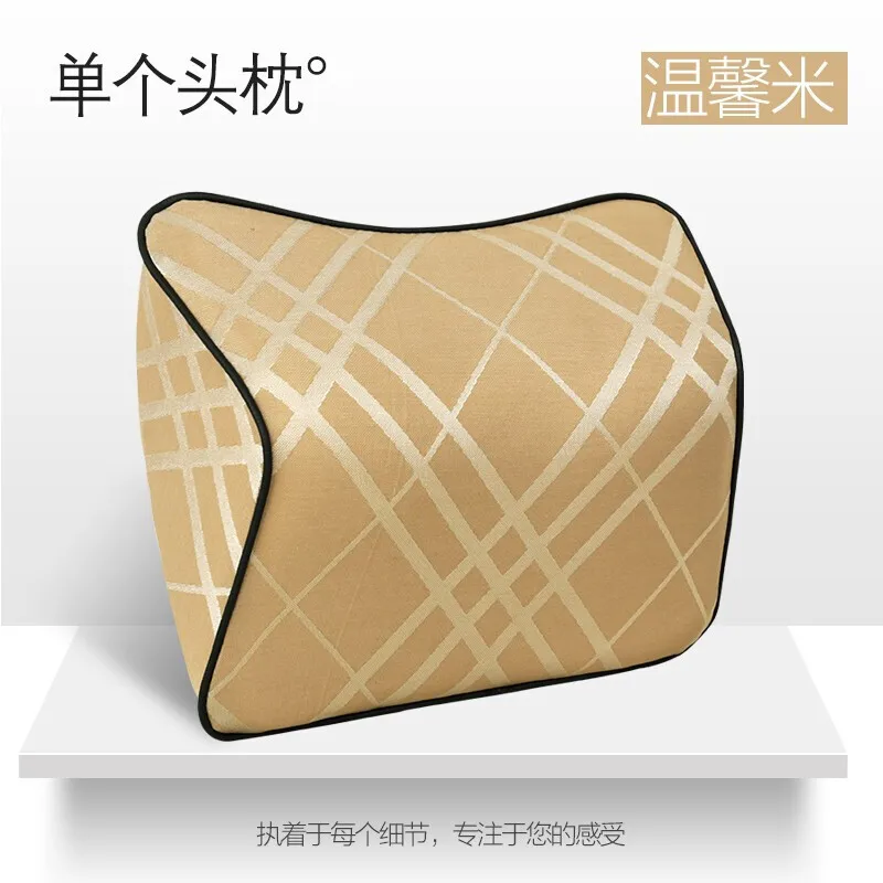 Auto Car Headrest Neck Pillow Lumbar Back Support Head Restraint Cushion for Driver Memory Foam Car Pillows for Lower Back