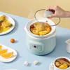 220V 1L Mini Electric Stewing Pot Ceramic Inner Multi Cooker Household Automatic Electric Slow Stewer 3
