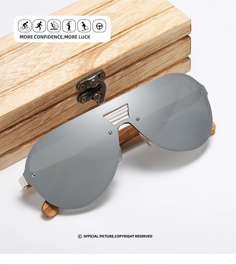 GM оригинальные Брендовые мужские деревянные солнцезащитные очки, поляризационные металлические оправы, бамбуковые очки для женщин, роскошные солнцезащитные очки с деревянным футляром