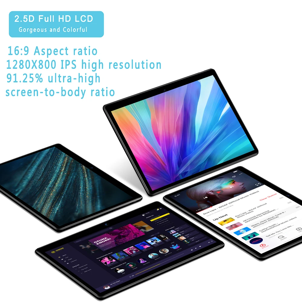 10.1 Inch Android 10.0 Tablet Pc Android Tablet Octa Core 4GB RAM 64GB ROM 3G/4G Network Mobile Phone Call AI Speed-up Touch Pen best samsung tablet