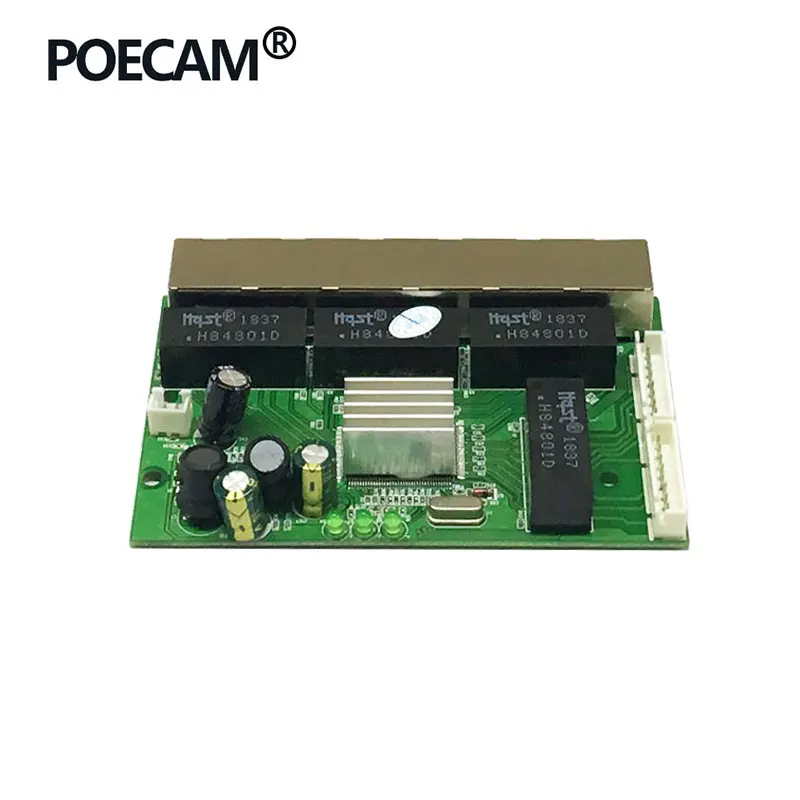 Гигабитный коммутатор 8 портов 6 RJ45 со светодиодной подсветкой 2 шт. разъем 1x8 10/100