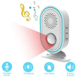Infrared Wireless Guest Welcome Chime Alarm Doorbell PIR Motion Sensor for Shop Entry Company Security Protection Alarm Doorbell