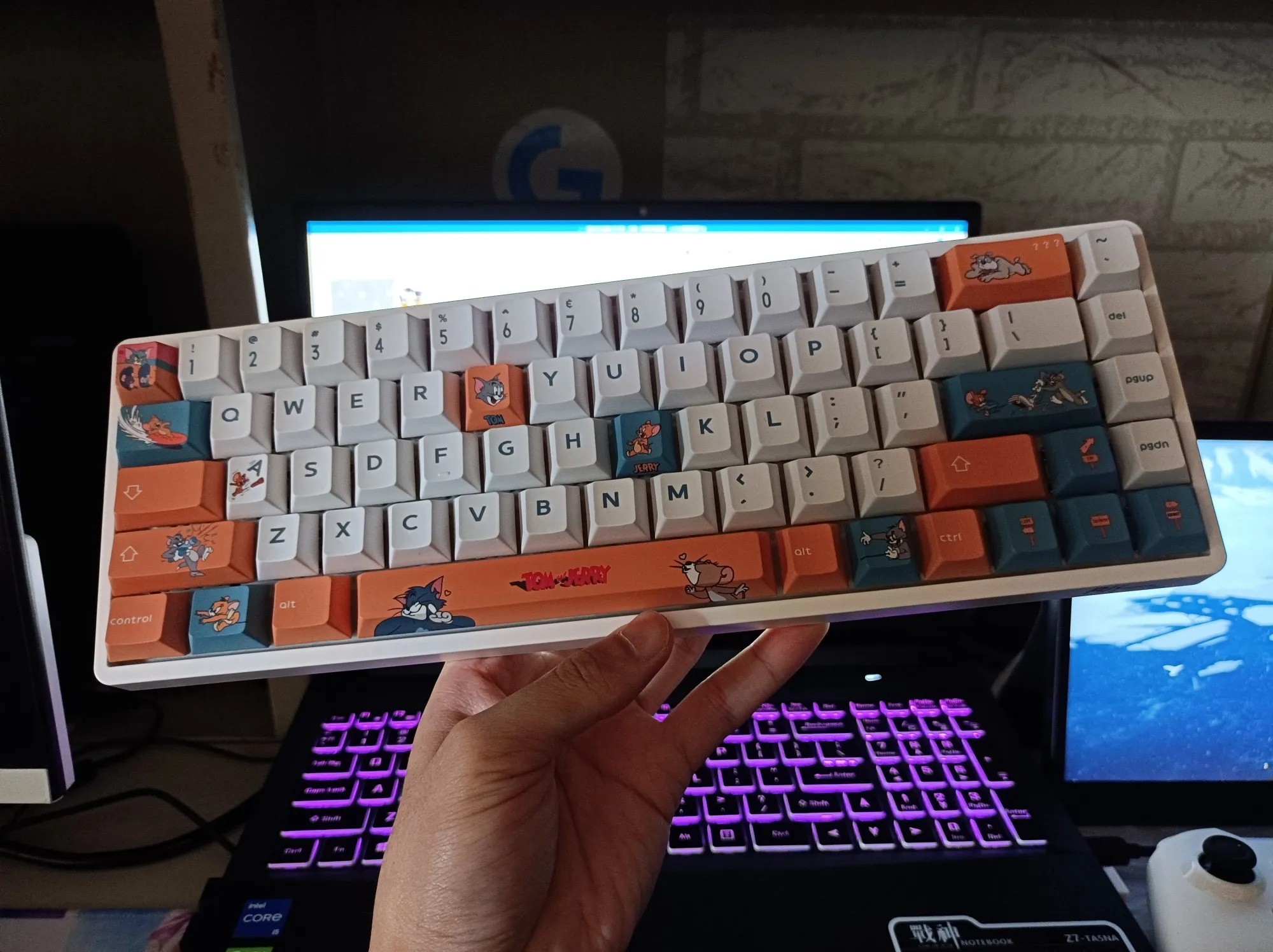 Механическая клавиатура астронавт/Кот и мышь Cherry PBT keycap