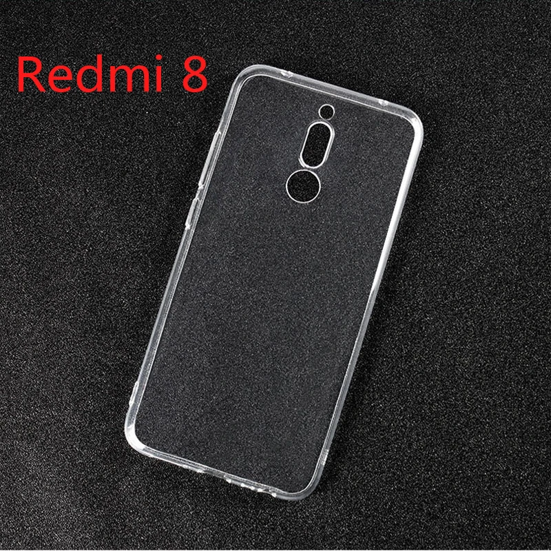 Redmi 8 Clear Soft TPU Case for Xiaomi Redmi 8 Transparent case Silicone cover for Redmi8 Redmi 8 back cover case