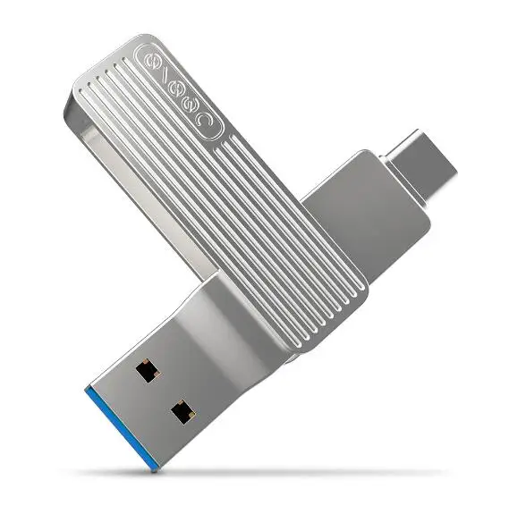 USB порт Xiaomi JESIS Type C два интерфейса флэш диск M1 вращение на 360 градусов алюминиевый