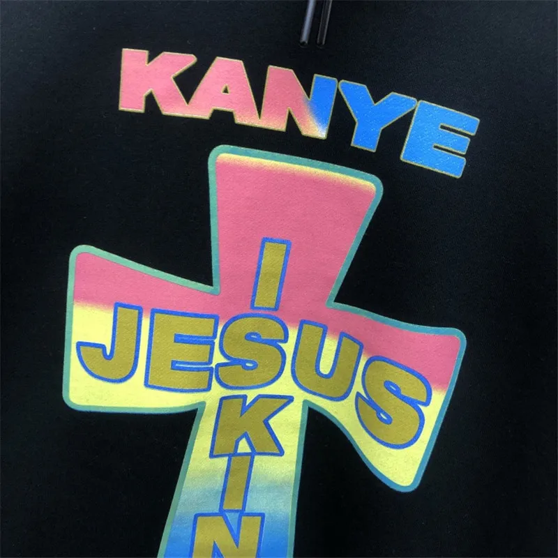 Новые и надписью «Jesus Is King пуловер Kanye West Толстовка Для мужчин Для женщин высокое качество пуловер