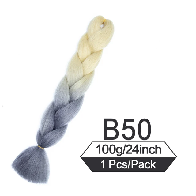 24 Inch Jumbo Braiding Hair Extensions For Box Twist Braid Accessorie Pre Stretched Afro Fake Hair Wholesale Jumbo Crochet Braid #Purple