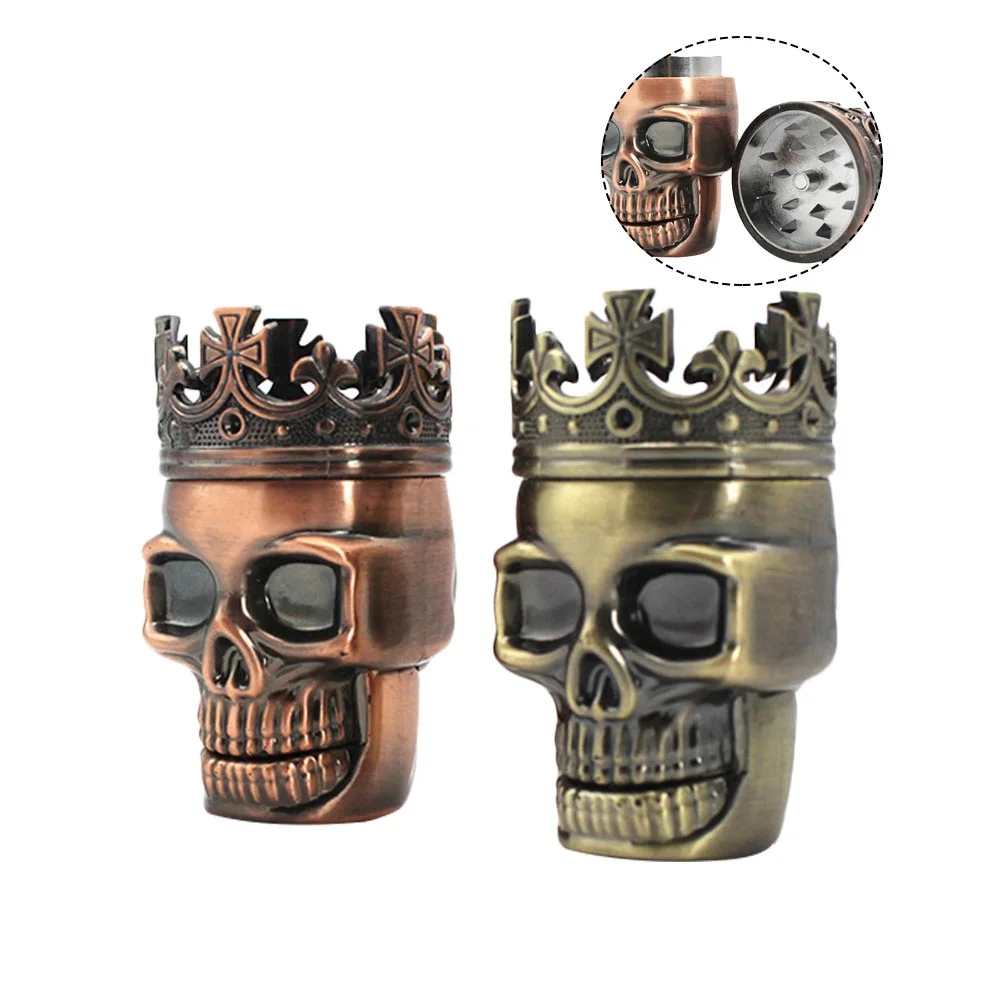 Cool Skull Metal Stems Tobacco Smoking Pipes Portable Creative Mini Pipe  NEW