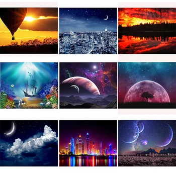 

DIY Diamond Painting Full Drill Square Planet night Scenic Picture Ever Moment Diamond Embroidery Decorations for Living Room