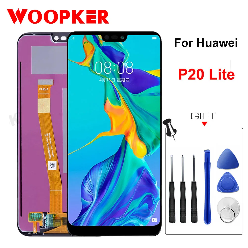 Оригинальный ЖК дисплей для Huawei P20 Lite сенсорный экран P20lite Ane lx3 Nova 3e 5 84 дюйма