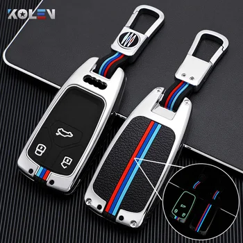 Portachiavi a distanza per auto in lega di zinco con copertura a distanza per Audi A4 B9 A5 A6L A6 S4 S5 S7 8W Q7 4M Q5 TT TTS RS coupé accessori