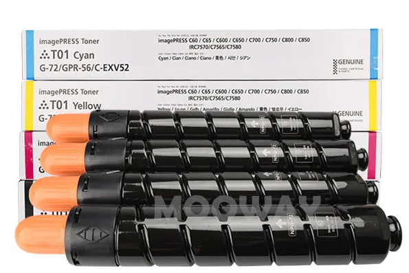 Compatible Color Toner Cartridge for Canon IR C60 C600 C650 C700 C710CA C750 C800 C810 C850 C910 C7570 C7565 C7580 NPG-72 GPR-56