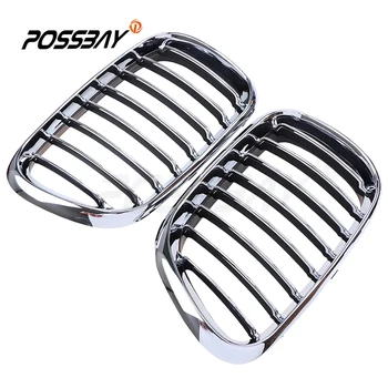 

1 Pair Wide Semi-plating Front Black Sport Wide Kidney Grille Grill For BMW X5 E53 2000-2003 Pre-facelift Car Racing Grilles