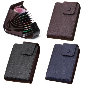 

Women Coin Case PU Leather Credit Card Fashion Multi-layer Card Holder Purse Wallet ID Clip