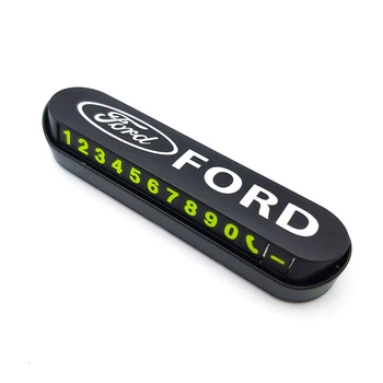 

Luminous Car Temporary Parking Card Sticker Phone Number Card Plate For Ford Fiesta EcoSport ESCORT focus 1 focus 3 focus 2