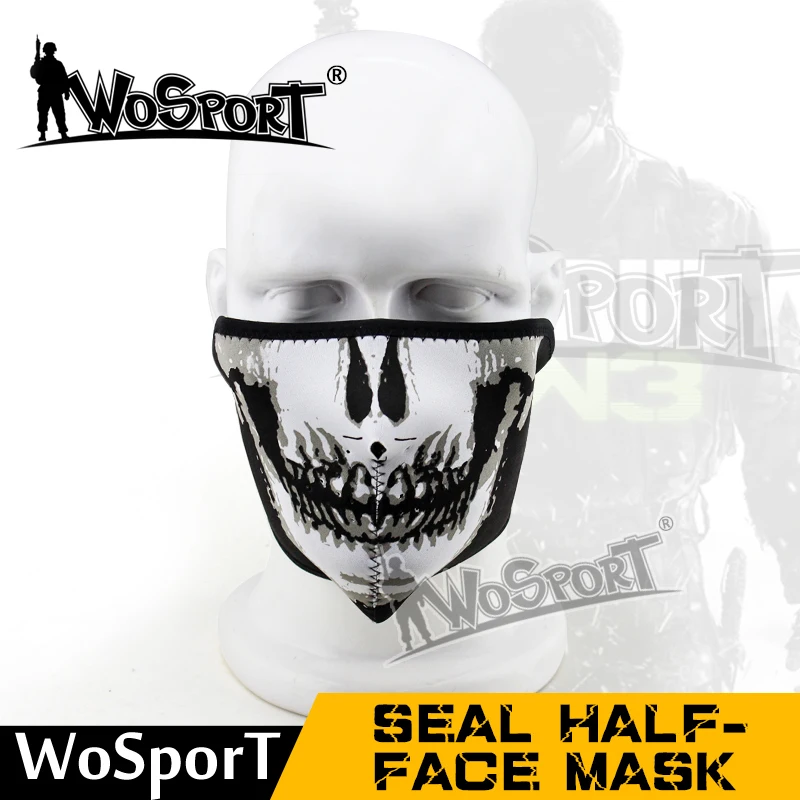 

WoSporT Facial Protection Face Interchangeable Combination Half Face Interesting Cs Tactical Team Half Face Seal Mask