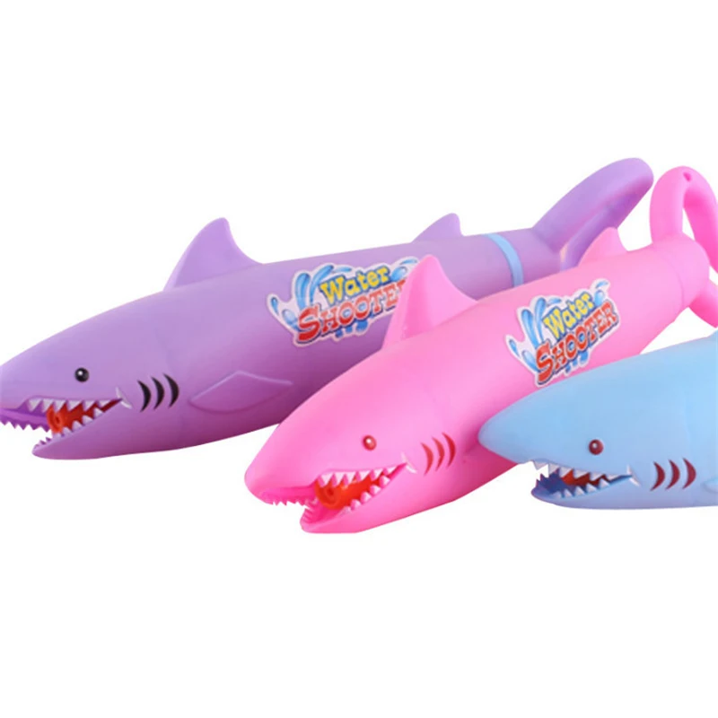 Детские Игрушки для ванны, Акула, игровая водяная пушка, детские водные игрушки, Веселый водяной пистолет, детская игрушка для купания на открытом воздухе, пляжный пистолет, портативный