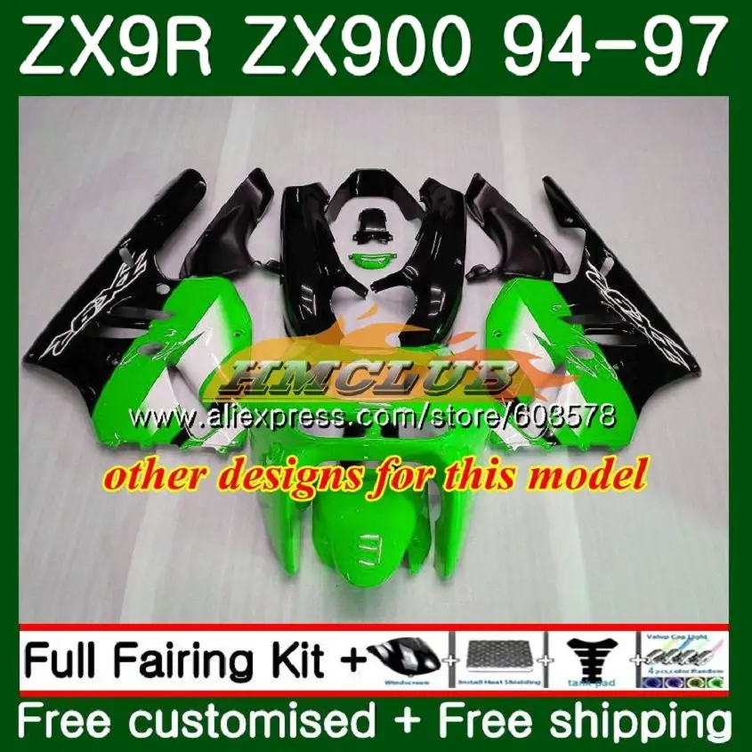 Корпус для KAWASAKI ZX900 900 CC ZX9R 94 95 96 97 оранжевого, черного цветов, 109CL. 36 ZX 900 9 R ZX 9R 900CC ZX-9R 1994 1995 1996 1997 обтекатели