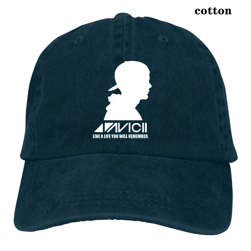 Avicii(3) Baseball cap men women Trucker Hats fashion adjustable cap - Цвет: 3-Navy