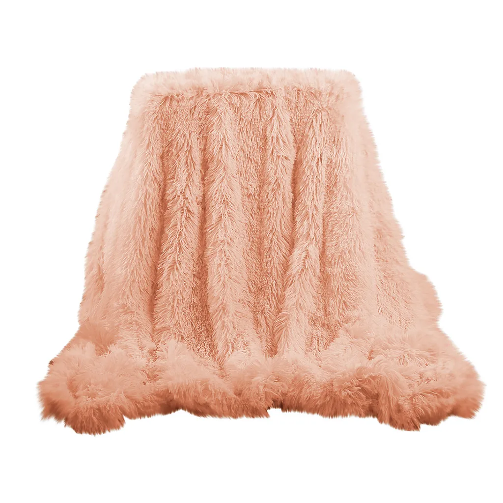 

2020 Super Soft Long Shaggy Fuzzy Fur Faux Fur Warm Elegant Cozy With Fluffy Sherpa Throw Blanket Bed Sofa Blanket Gift soft