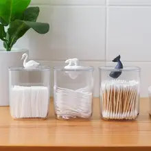 

Durable Animal Shape Cover Makeup Organizer Cotton Pad Storage Box Dustproof Jewelry Container Reliable for Living Room