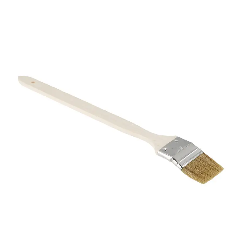 2 inch Wide Wooden Handle Metal Ferrule Faux Bristle Head Radiator Brush cleaning brush cleaning tool wooden handle brush