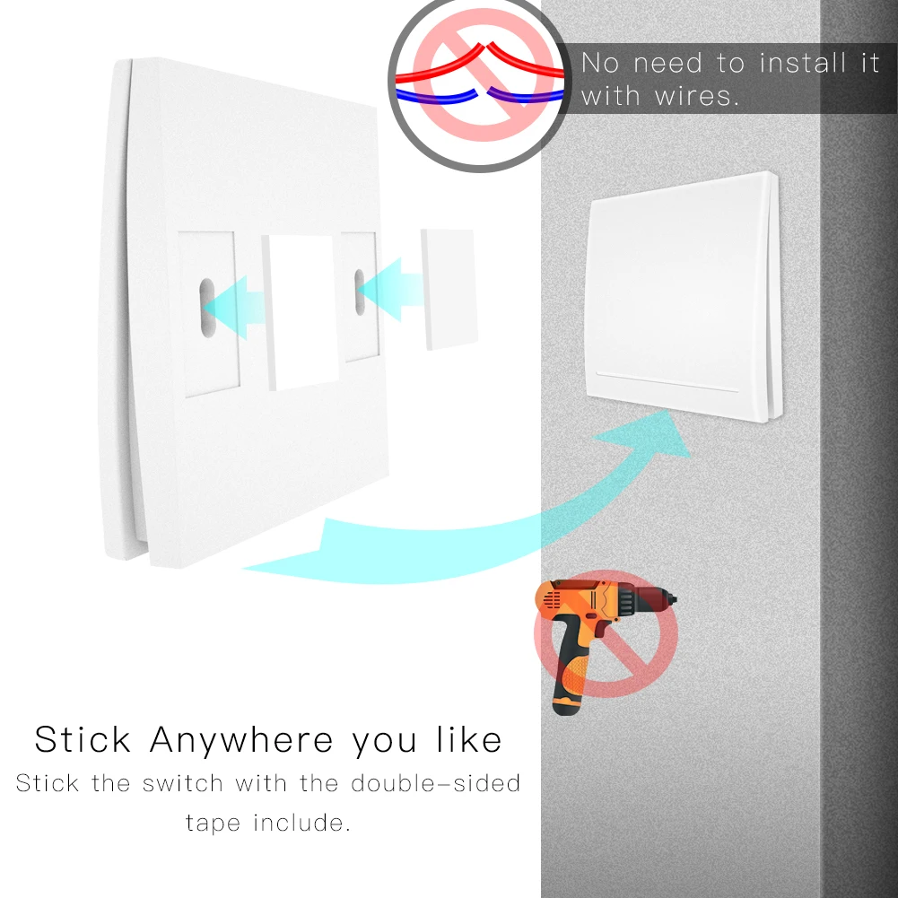  RF433 110V 220V Receiver Smart Home Wifi Wireless Remote Control Smart SwitchSmart Life/Tuya APPWor - 33063279276