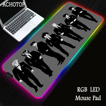 

Hunter X Hunter RGB Gaming Mouse Pad xxl Gamer pad LED Light Illuminated USB Wired Colorful Luminous Anime Mice padding