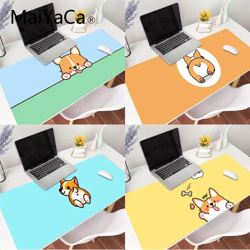 

MaiYaCa My Favorite Cartoon corgi Beautiful Anime Mouse Mat Gaming Mouse Pad gamer Large Deak Mat 800x300mm for overwatch/cs go