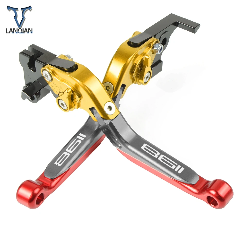 Аксессуары для мотоциклов CNC Регулируемые тормозные рычаги сцепления с логотипом для Ducati 1198 1198S 1198R 2009 2010 2011