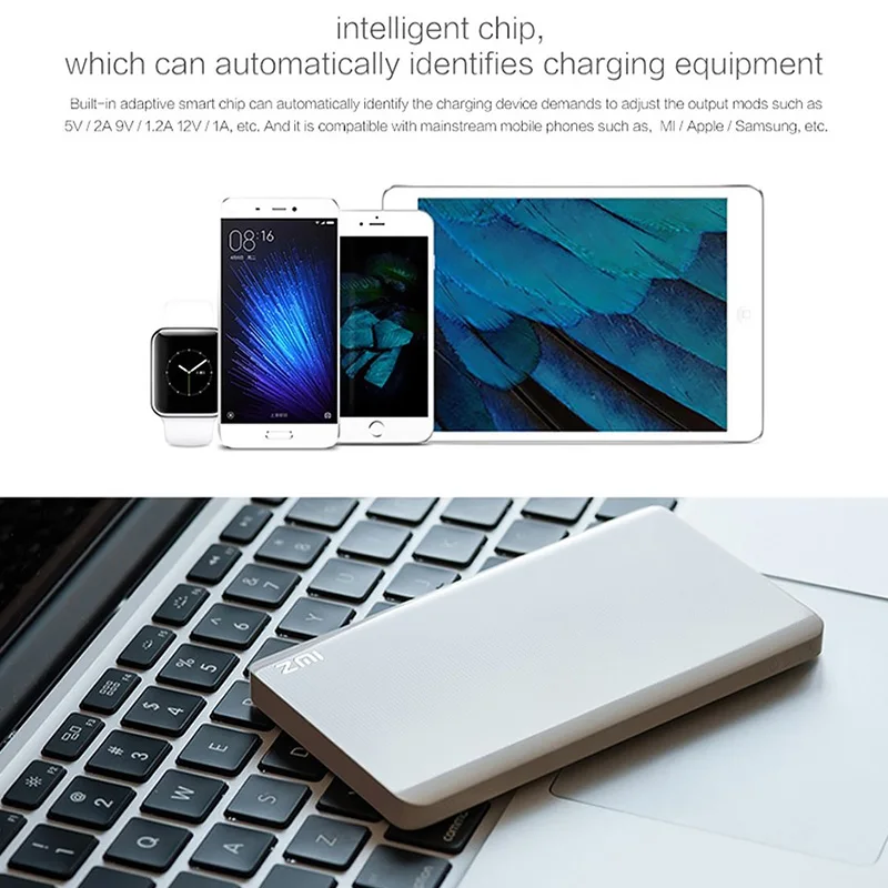 ZMI 5000 mAh Power Bank мАч Внешняя батарея Портативное зарядки зарядное устройство