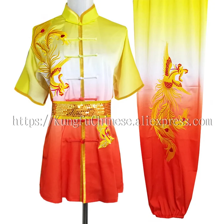 Китайская ушу форма для кунг фу одежда боевых искусств костюм taolu changquan наряд