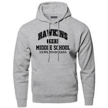 Странные Вещи Hoodeis толстовки мужские Хокинс 1983 средняя школа Индиана толстовка с капюшоном Толстовка зима осень спортивная одежда