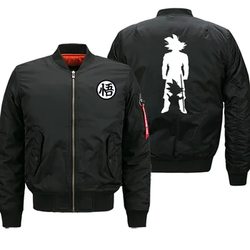 

Dragon Ball Anime Pattern Bomber Jackets Men High Quality Winter Mens Military Army Streetwear Retro Tracksuit Male Outwear 8XL