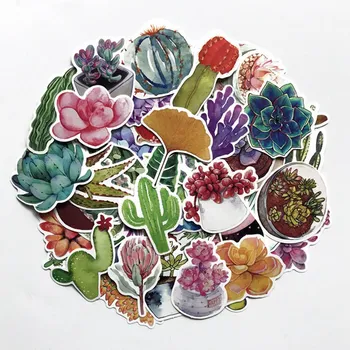 

70pcs/lot Cute Succulent Plants Mini Stationery Decoration Stickers DIY For Craft Diary Scrapbooking Kawaii Label Stickers