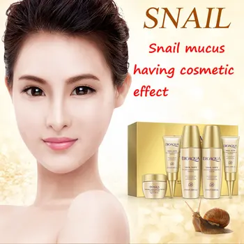 

BIOAQUA Luxury Set 5pcs Face Cream Whitening Moisturizing Face Cream With Snail Hyaluronic acid Anti Aging Wrinkle Whitening