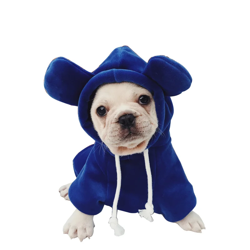 French Bulldog Clothes Winter Dog Hoodies Pug Clothing Pet Outfit Sweatshirt Cat Yorkie Poodle Pomeranian Schnauzer Corgi Coat