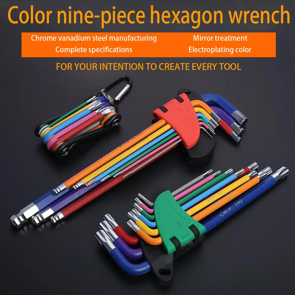 Folding Hex Wrench Metal Metric Allen Set Hexagonal Screwdriver Key Wrenches Keys Hand Tool Portable With | Инструменты