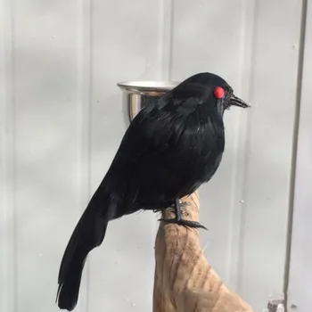 

Stuffed Feathered Black Raven Crow Bird Decoration Fancy Dress Halloween New