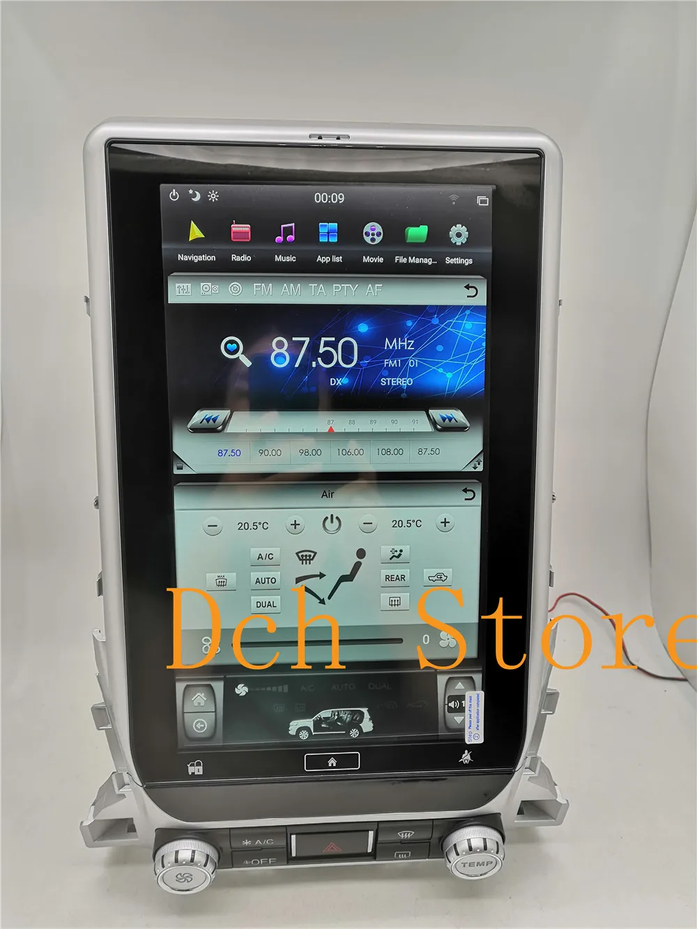 Top 13.6 inch Vertical tesla style Android 8.1 Car DVD GPS Navigation for TOYOTA LAND CRUISER LC200 2016 2017 2018 radio px6 carplay 13