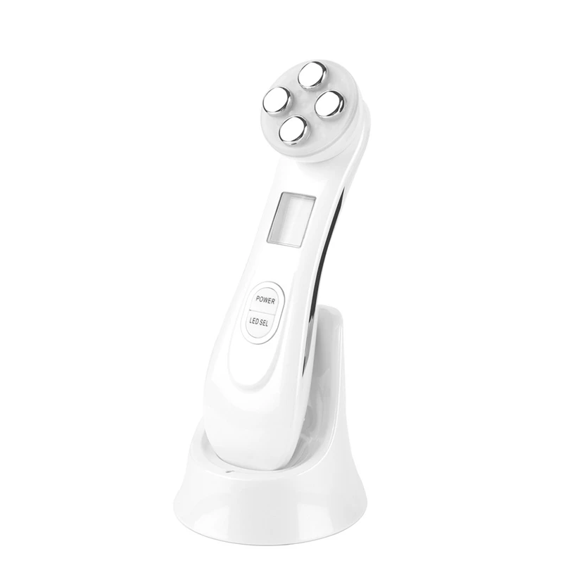  Eletric 5 in 1 LED Photon Therapy Facial Skin Lifting Rejuvenation Beauty Device Machine EMS Ion Mi