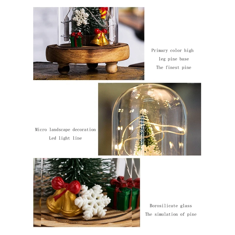 Светодиодный украшения для дома Мини светодиодный фонарь лампа DIY Мини Рождественская елка