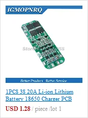 1 шт. 3S 20A литий-ионная литиевая батарея 18650 зарядное устройство PCB плата защиты BMS для сверлильного двигателя 12,6 в Lipo ячеечный модуль 64x20x3,4 мм