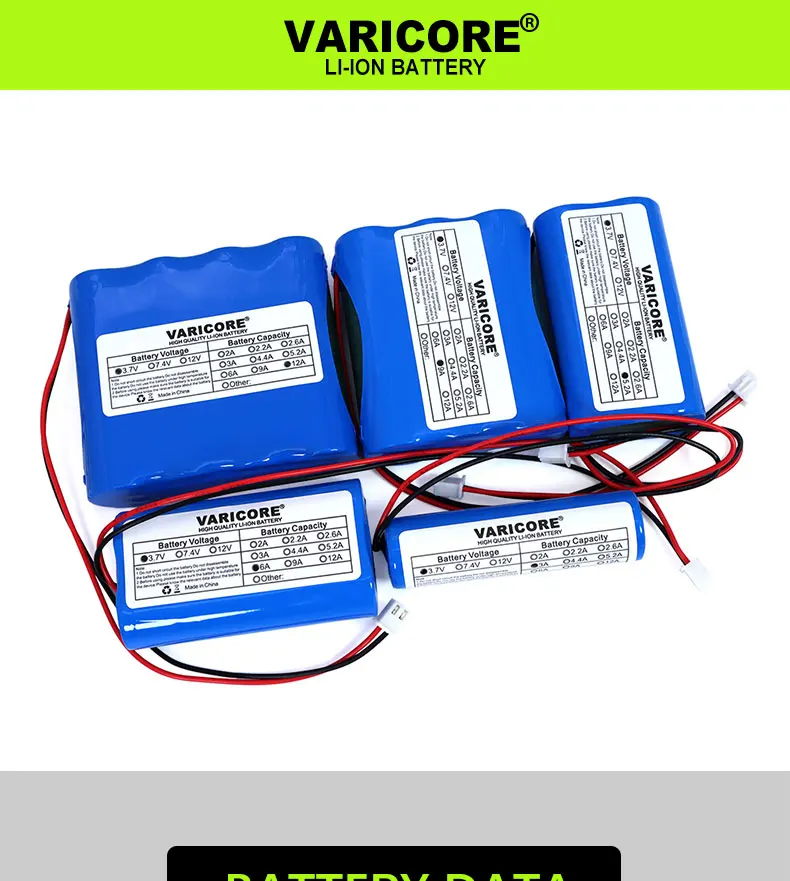Lot De 2 Batteries Li-ion 1200 MAh 3,7 V 16500 17500 Pour